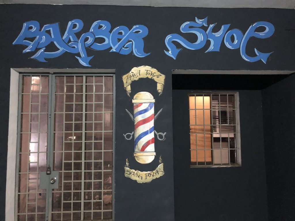 Vẽ tranh tường barber tại Nghệ An