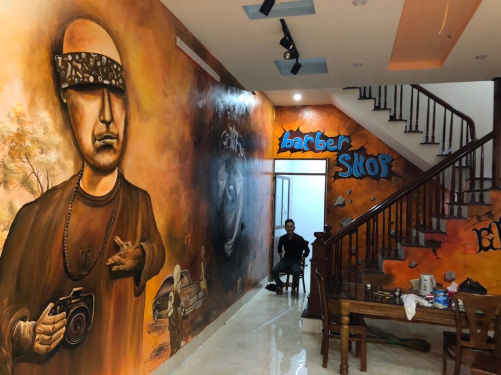 Vẽ tranh tường barber tại Tĩnh Gia, Thanh Hóa